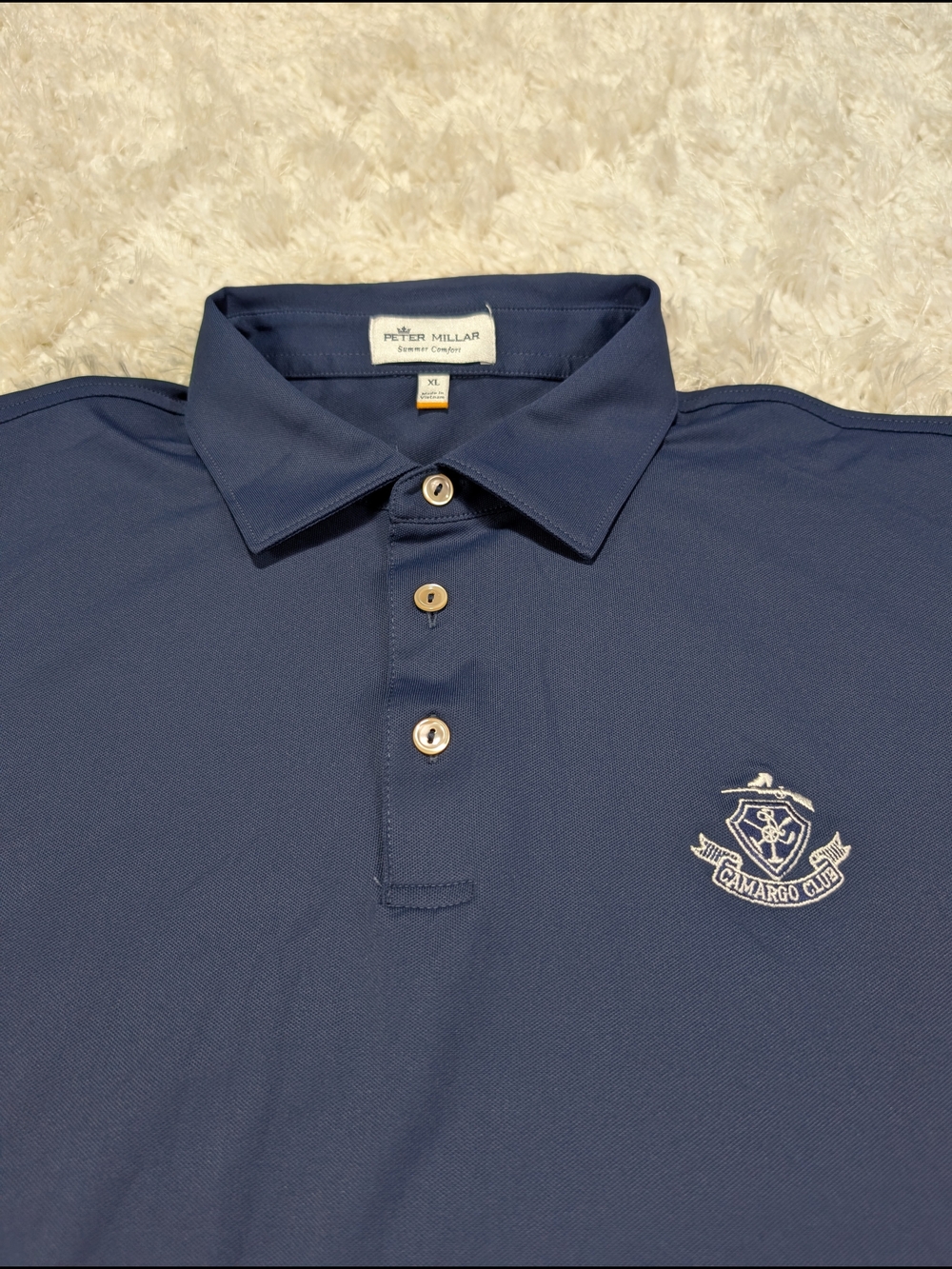 Peter Millar Men's Navy Performance Polo - Camargo Club